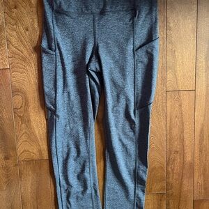 lululemon athletica Heather Gray Capris Leggings
